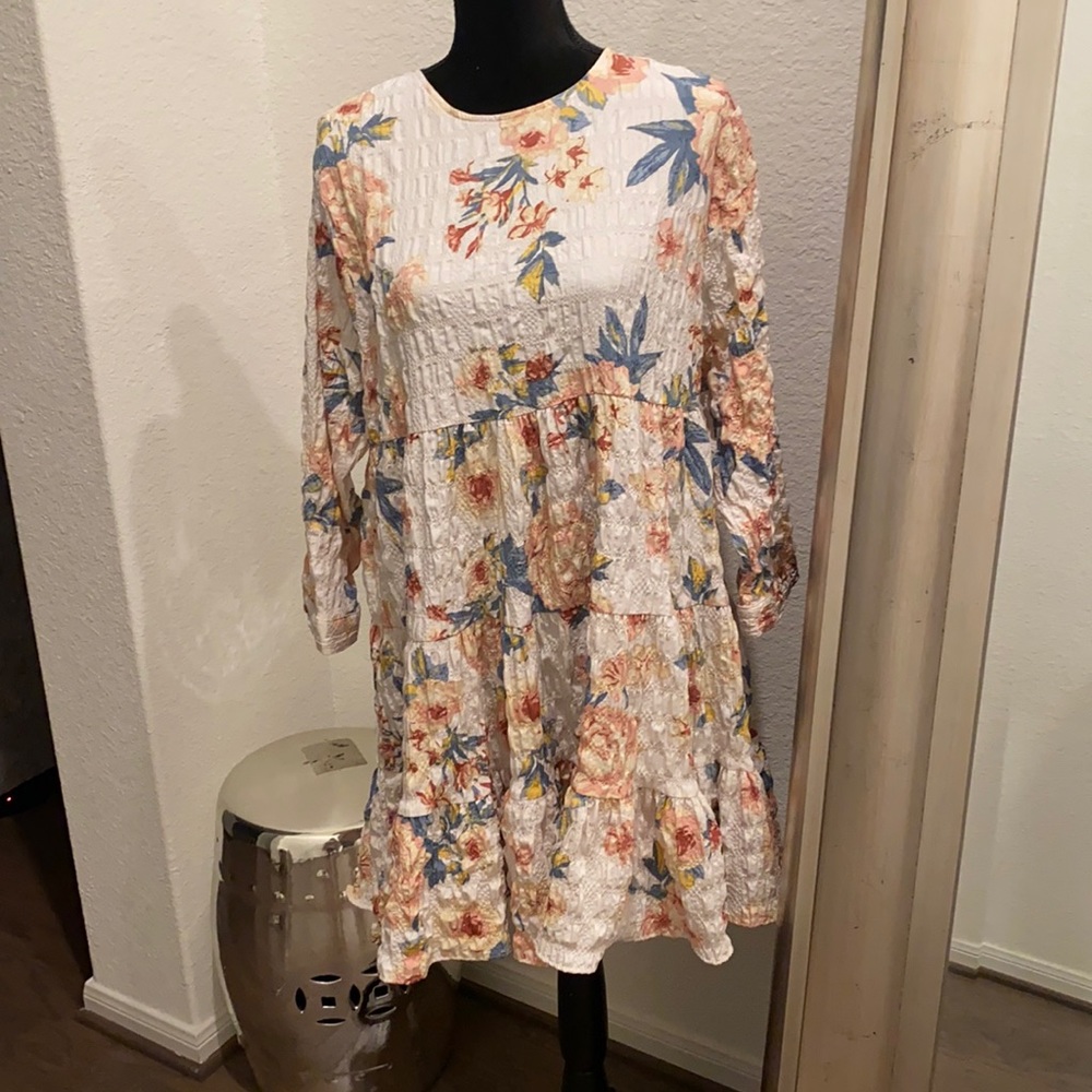 New! Zara Floral Mini Dress